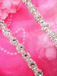 XR195 Rhinestone Trim Crystal Clear .5"