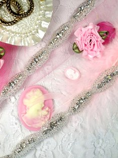 XR60 Crystal Clear Rhinestone Beaded Trim