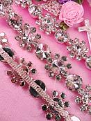 XR97 Floating Flower Rhinestone Trim 7/8"