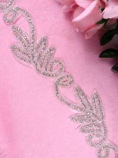 XR91 Swan Beaded Crystal Rhinestone Trim
