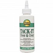 Aleene's "Tack-It Over & Over" Fabric Glue Repostionable Temporary Remove and Apply Appliques Numerous times 4 Oz.