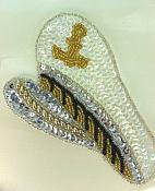 Self Adhesive Captains Hat Applique Beaded Sequin Patch 4.5" LC1709