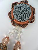 Medallion Multicolored Beaded Tassel 5.75" F51