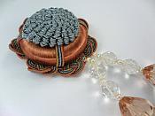 Medallion Multicolored Beaded Tassel 5.75" F51