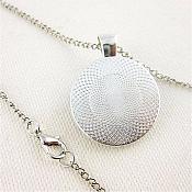 Mom Necklace Pendant Black w/ White Hearts Costume Fashion Jewelry w/ Silver Chain JW225