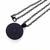 Scripture Pendant Necklace "Pray Without Ceasing" Inspirational Christian Jewelry w/ Black Chain JW316