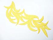 Yellow Embroidered Appliques Costume Designer Mirror Pairs 11.25" GB691X