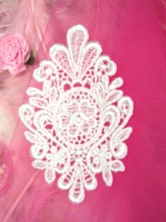 L59  Ivory Victorian Venise Lace  Applique 4" L59  Ivory Victorian Venise Lace  Applique 4"