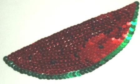 LC507  Watermelon Sequin Applique 6"