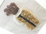 Self Adhesive Golf Sequin Applique Beaded Patch Motif Sewing Crafts Supplies 3.5" (LC1868)